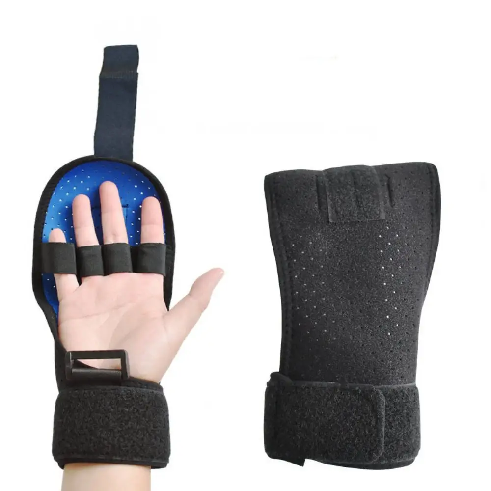 Finger Immobilization Finger Corrector Board Adjustable Separate Holder Training Stroke Hemiplegia Hand Splint Breathable