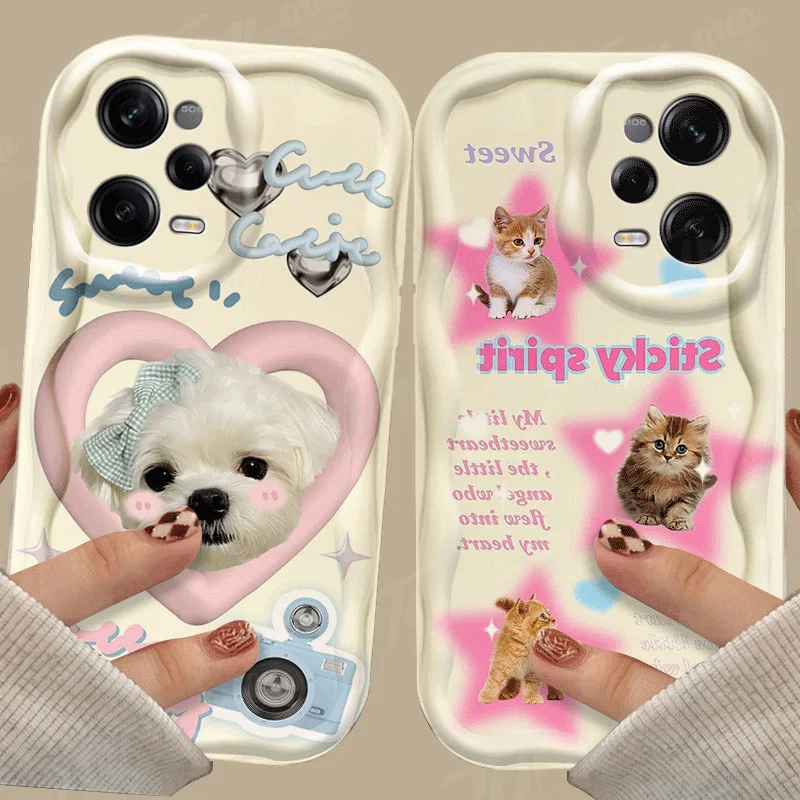 Casing ponsel Xiaomi Redmi Note 13 12 Pro, casing penutup Max kucing anjing lucu kecepatan Turbo 12S 12R 11 11S 10 10S 9S 7 8 9 Pro Max