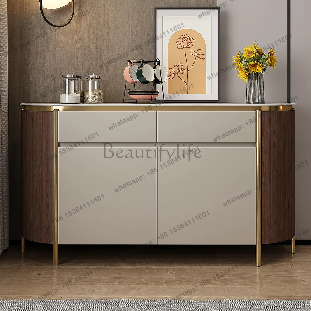 XX. Light luxury medium and ancient style dining side cabinet household entrance door partition cabinet