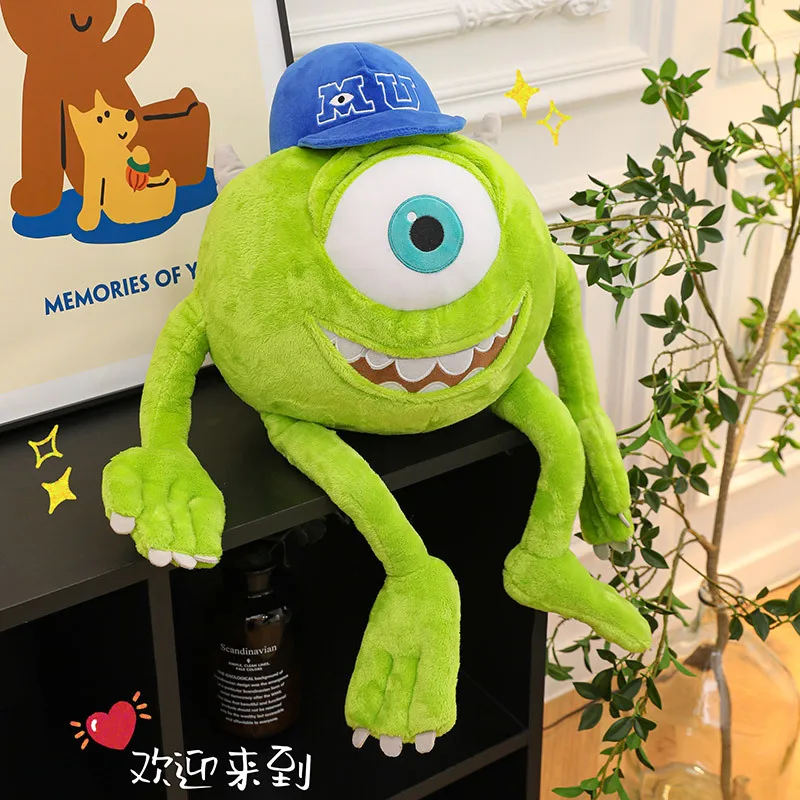 Juguete de peluche Kawaii Mike, muñeco de peluche, lindo monstruo Inc, Mike Wazowski, globo ocular, amigo, alienígena de tres ojos para niños, regalo de cumpleaños y Navidad