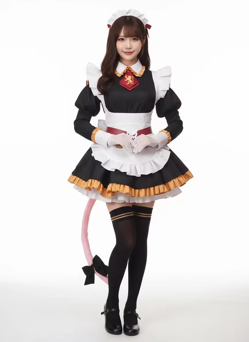 

Костюм для косплея Fate Grand Order Fate Apocrypha Райдер Астолфо, платье горничной, женский нарядный костюм, униформа на Хэллоуин