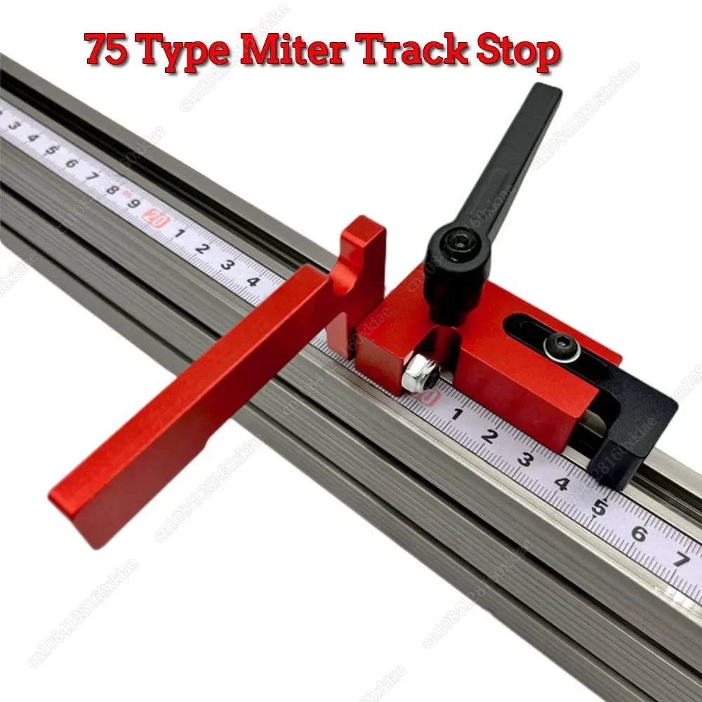 Router Table Fence Aluminum Multi T-Track Table Saw Profile Fence Woodworking T-Slot Miter Track Connector and Fence Stoppe New