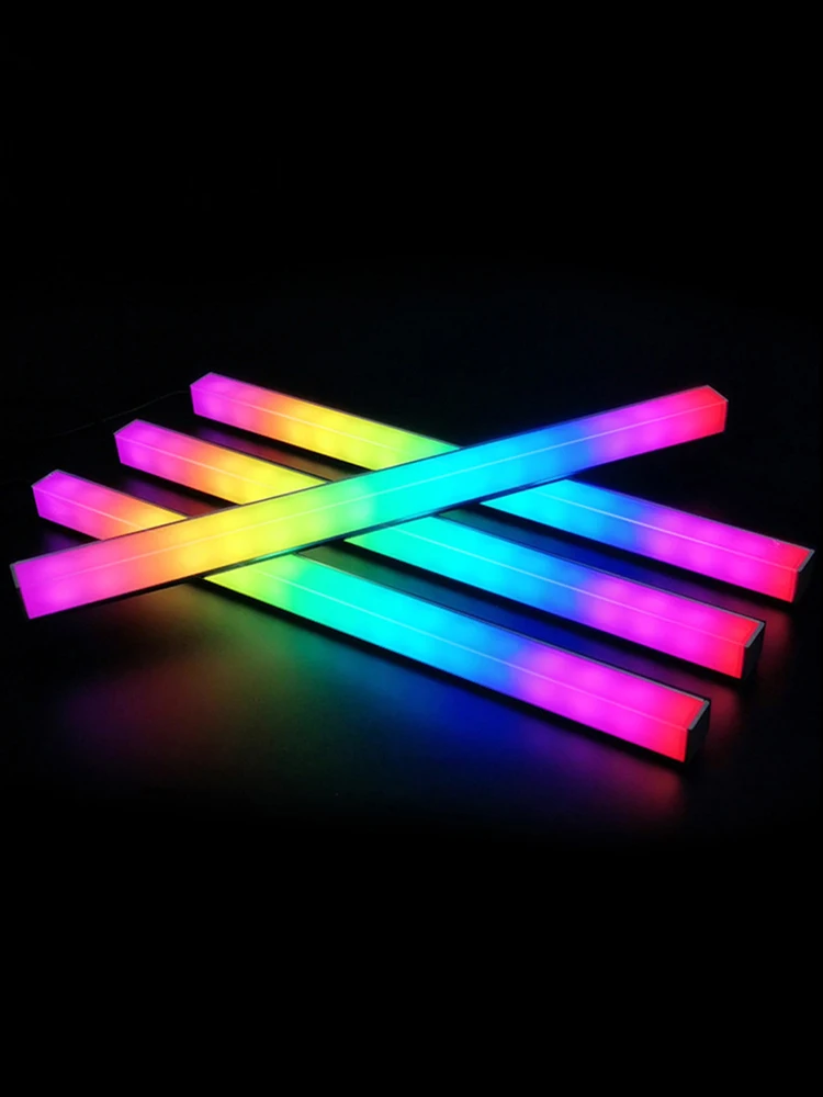 COOLMOON 30 cm bande lumineuse magnétique en aluminium RGB LED couleur atmosphère châssis lampe
