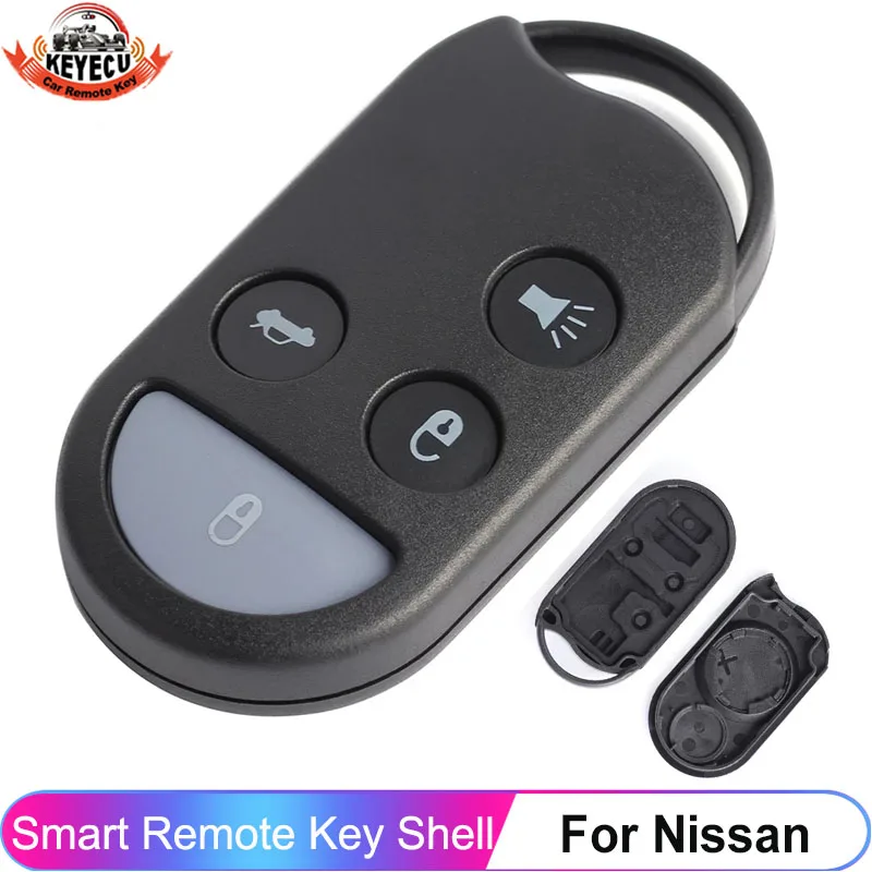 

KEYECU 4 Button Remote Key Shell Case Smart Car Key Housing For Nissan Maxima I30 QX4 A32 A33 For Infiniti A269ZUA078 A269ZJA07