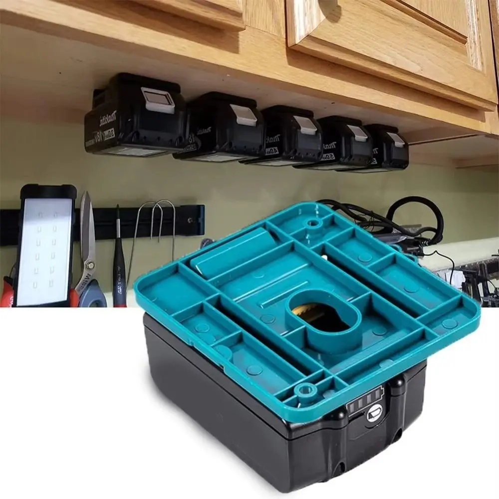 

1/5Pcs Wall Mount Battery Holder Toolbox Tool Bracket Battery Storage Rack Li-ion Battery Stand for BL1830 BL1840
