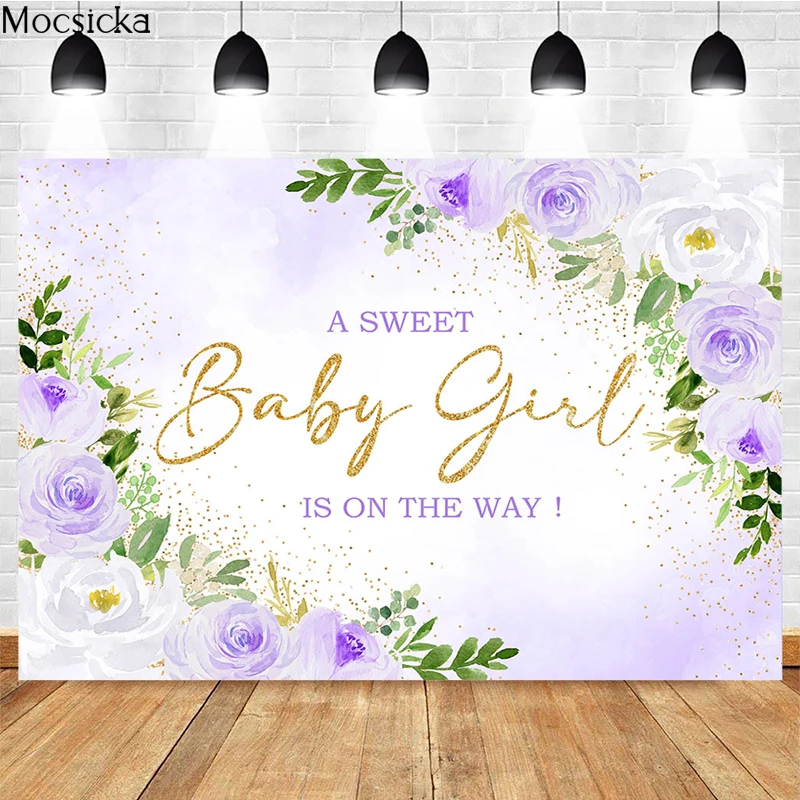 Mocsicka-Fondo de fotografía de niña dulce, papel tapiz fotográfico de ducha para recién nacido, pancarta decorativa de cumpleaños para niños de princesa