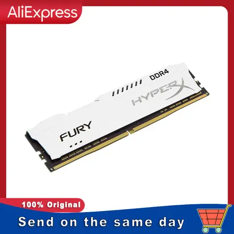 Memória RAM HyperX Fury DDR4 8GB 16GB 3200MHz 2666MHz 2400MHz Memória para Desktop DIMM PC4-25600 21300 1.2V 288Pin