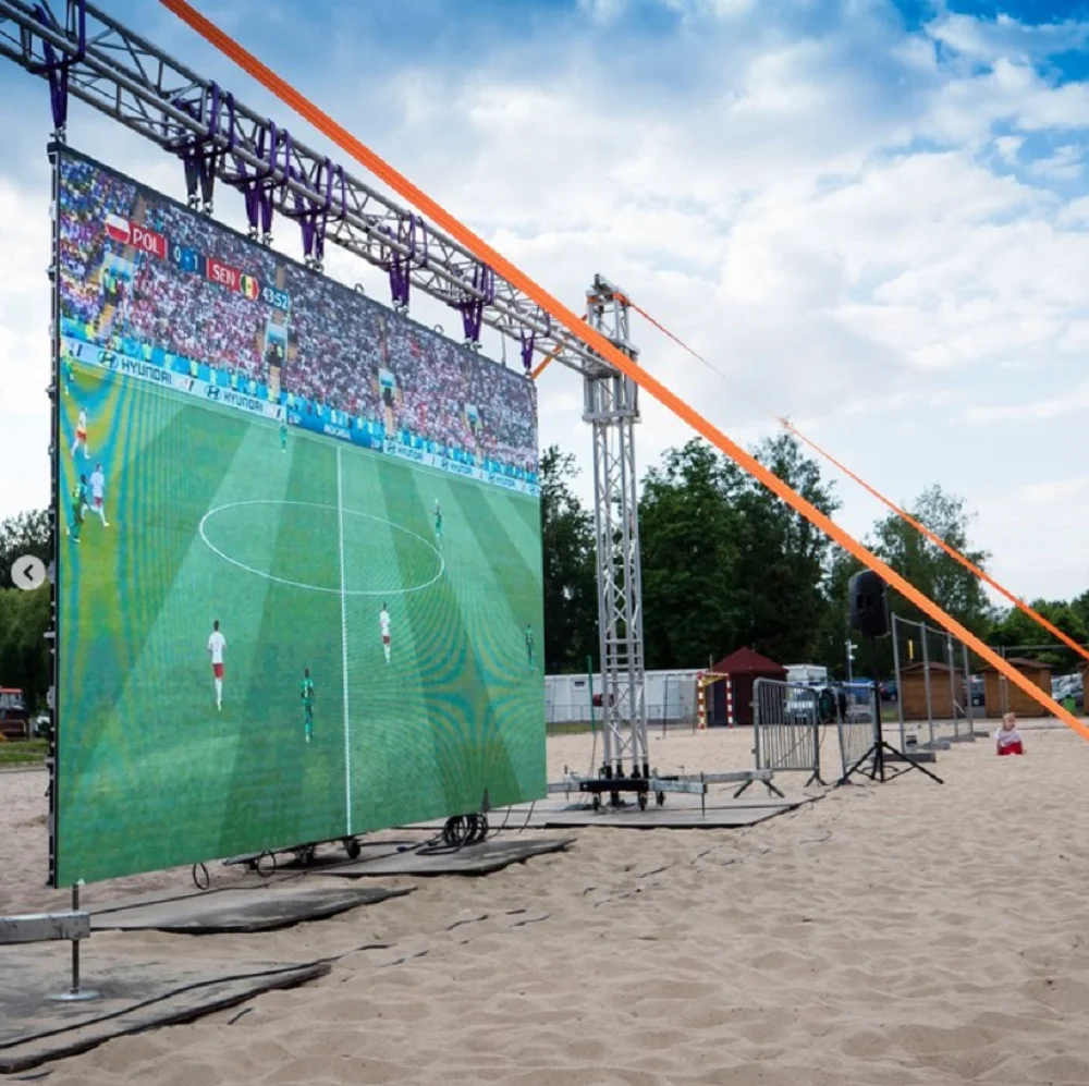 Outdoor P4.81 Waterproof HD High Refresh Video Wall LED Display for Tournament Broadcast 500*500mm