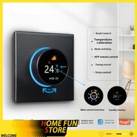 MOES Tuya Wifi Smart Home Heating Knob Thermostat Temperature Controller Custom App Remote Control Timer Knobs Works With Alexa