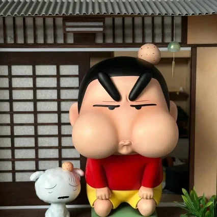 13cm Anime Crayon Shin-chan Figurine Beaten Nohara Shinnosuke Action Figures Nohara Shiro PVC Model Collection Toys Gifts Dolls