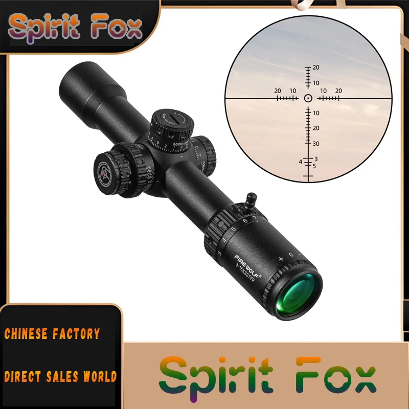 

Оптический прицел Fire Wolf FR3-15X32 FFP для наружного использования, высокоточный, ударопрочный, с широким углом обзора, тонкостенный, с фиксацией, красно-зеленая сетка, с функцией блокировки.