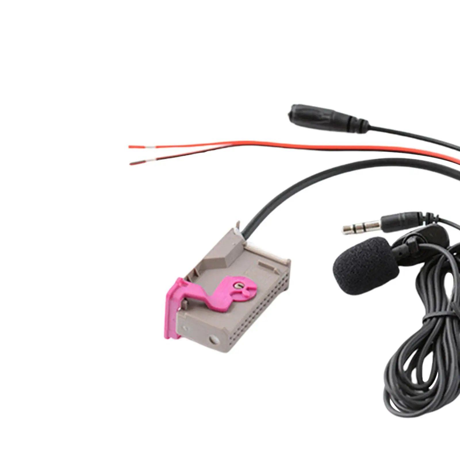 Car Audio Adapter AUX Cable 32 Pin 12V Car Kit for A3 A4 A6 A8 TT R8 Rns-e MP3 Phones Noise Cancelling