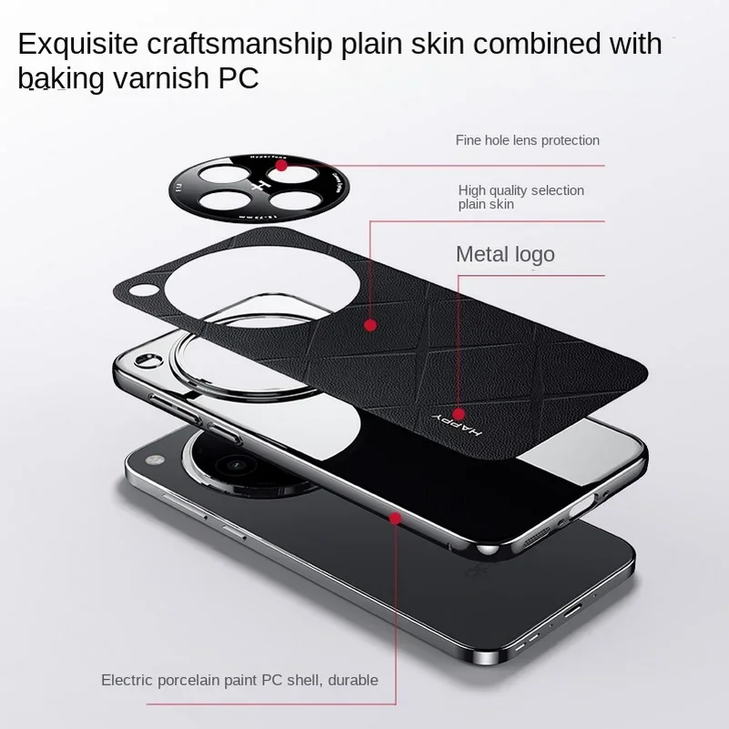 Premium Grid Texture Plain Leather Case For OPPO Find X8 Pro X7 Ultra Business Metal Independent Button Camera Protection Cover