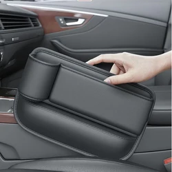 PU Leather Car Seat Gap Bag Multifunction Car Seat Organizer Auto Console Side Seat Plug Filler Organizer Box Car Interior