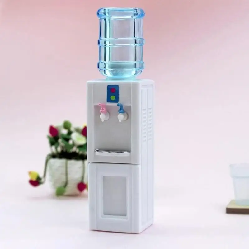 1:12 Scale Miniature Food Play Water Dispenser Model Durable Realistic Ornament for Home Desktop Decor Kids Role Play Gift
