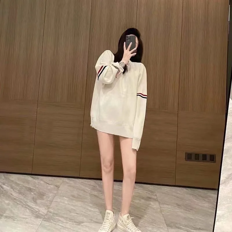 

2022 New Women's pure cotton Sweater Long sleeve TB pure cotton Knitted Women