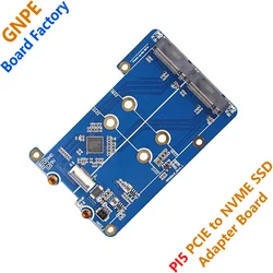 Raspberry Pi 5 placa de expansión PCIE dedicada a NVME dual SSD, Pi5 double 2280 MPS2280D