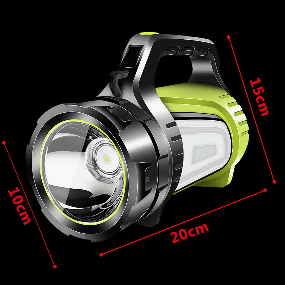

Portable Camping Strong Light USB Rechargeable Handheld Flashlight Searchlight