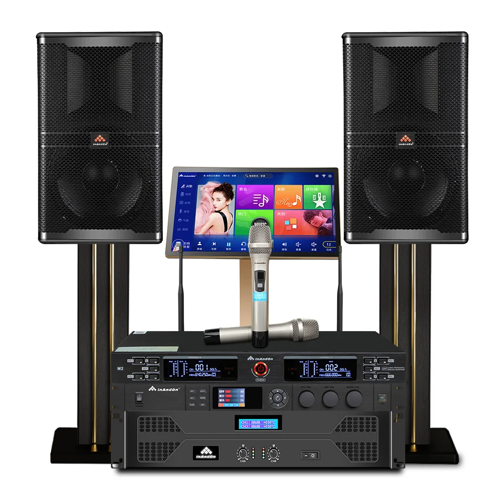 New Professional  Karaoke Machine 4TB Wifi Machine Singing Karaoke Set Player Touch Screen KTV Karaoke System Portable
