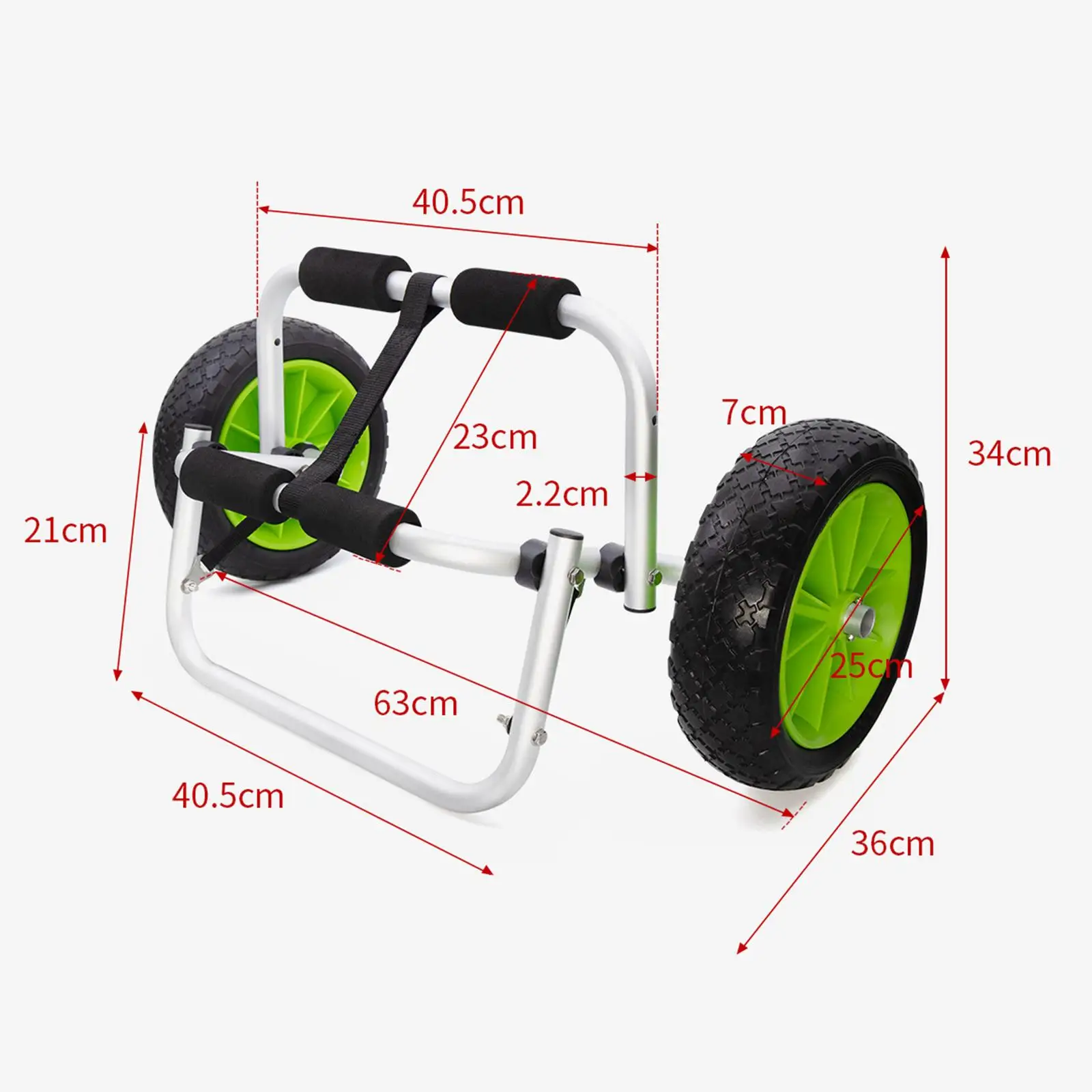 Kayak Cart Transport Kayak Accessories Hardware Aluminum Alloy Canoe Cart for Outdoor Boat Paddleboard Kayaking Float Mats