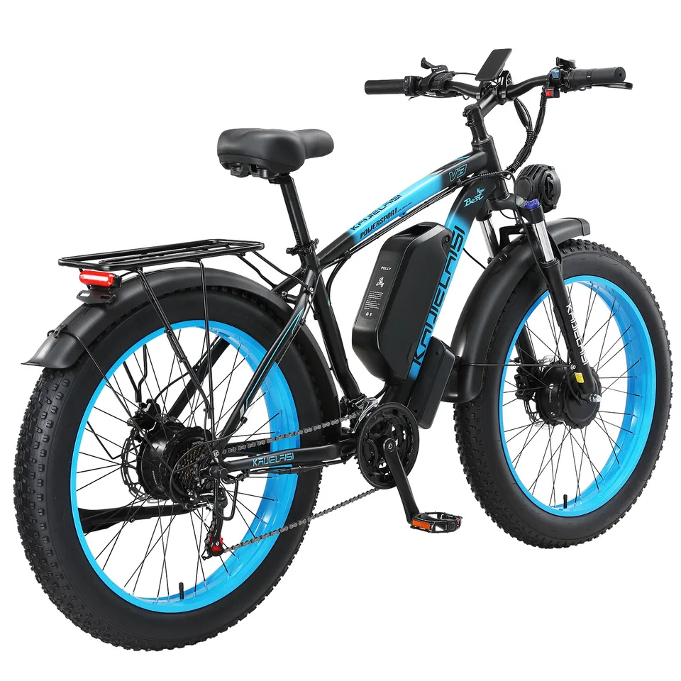  35MPH E-Bike 26" AWD Peak 4000W Motor 48V/23Ah Electric Bike for Man US image 9