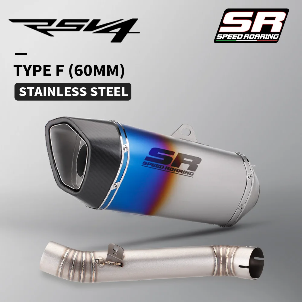 

Slip on For Aprilia RSV4 2009 2010 2011 2012 2013 2014 2015 Motorcycle Exhaust Escape Modified Muffler Middle Link Pipe