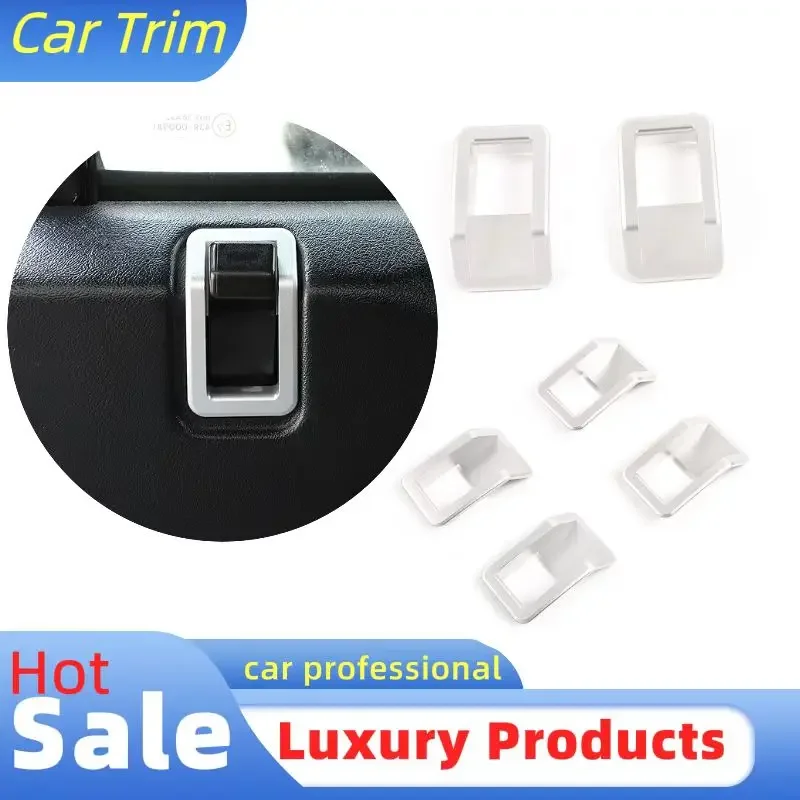 Car Internal Door Latch Outside Frame Handle Decoration Cover Auto Accessories Trim For Land Rover Defender 90 110 130 2004-2019