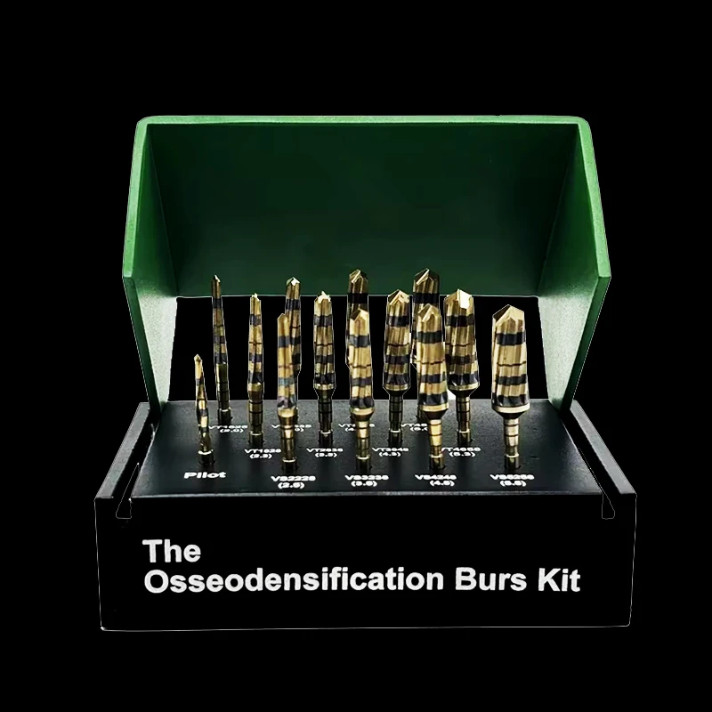 

High-Quality Dental Implant Drill Kit Osseodensification Burs Set for Bone Condensing, Sinus Lift & Surgical Procedures
