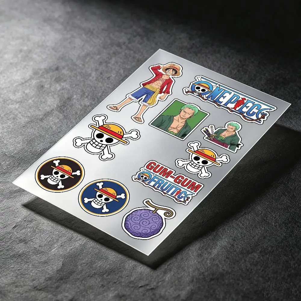 One Piece Anime Stickers Auto Body Bumper Windows Motorcycle Laptop Walls Vinyl Decal Car Tuning Accessories