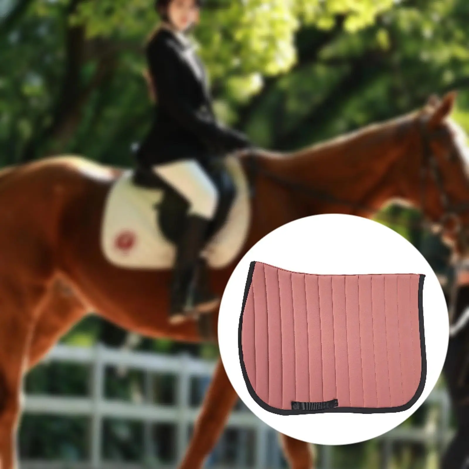 

Saddle Pad for Horse Quick Dry Breathable Equestrian Saddle Cushion for Training and Competitive Events