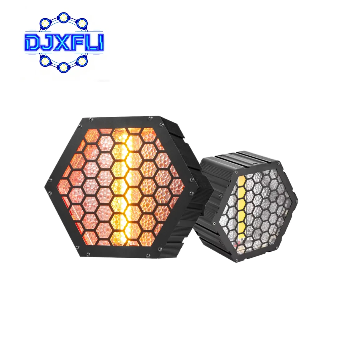 Retro 100W RGBW LED Matrix Stage Light with DMX512 DJ Strobe Wash Backlight White Ambient Lighting System for Audience Blinder