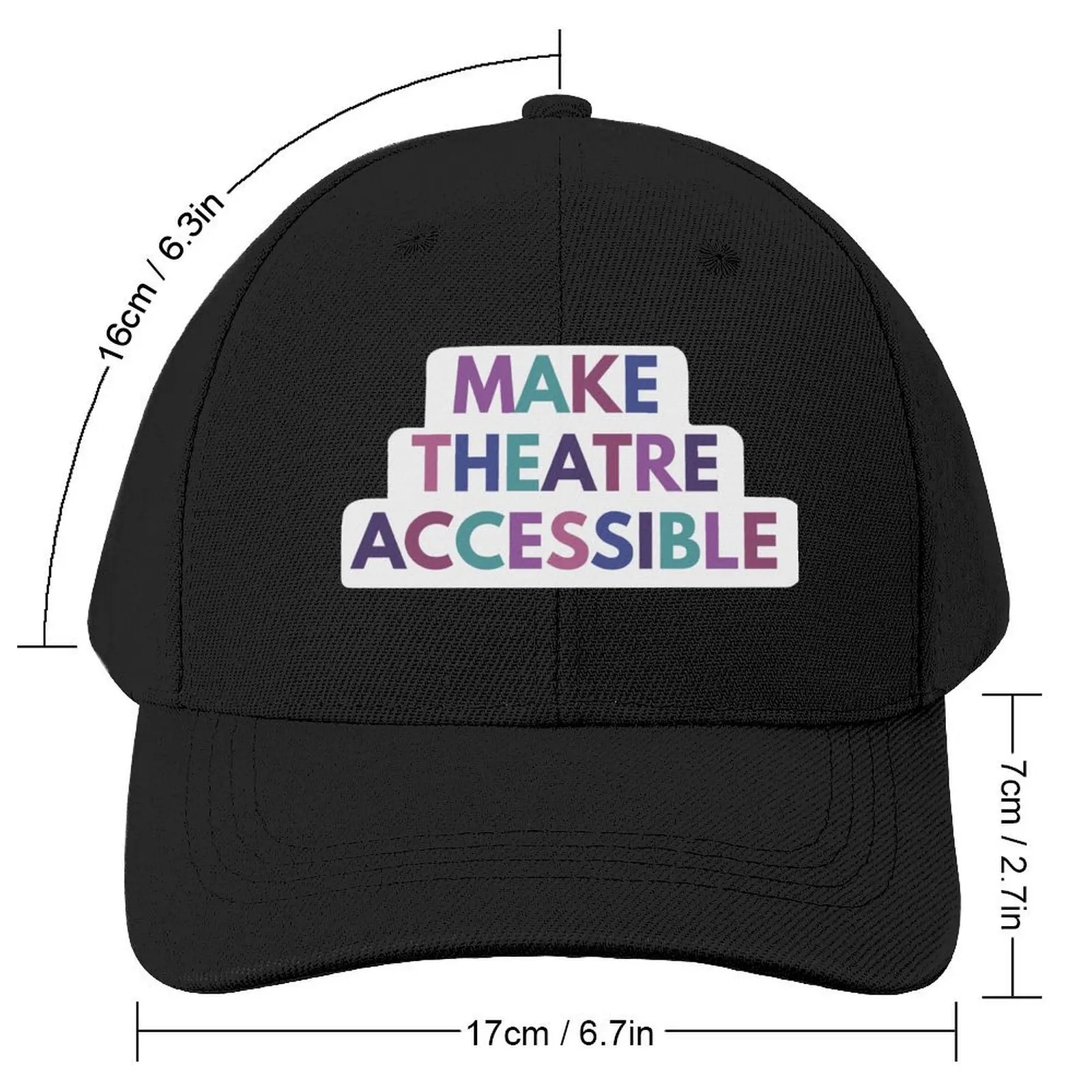 Make Theatre Accessible Baseball Cap Rugby Golf Hat Man Sun Hat For Children Men Hats Women's