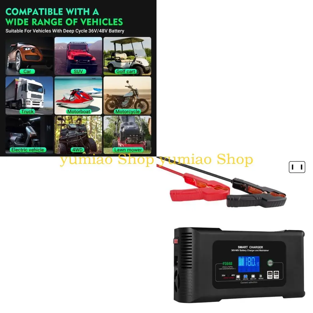 

587B Powerful 36V 48V Battery Maintainer Charging Replaceable Flame Retardant