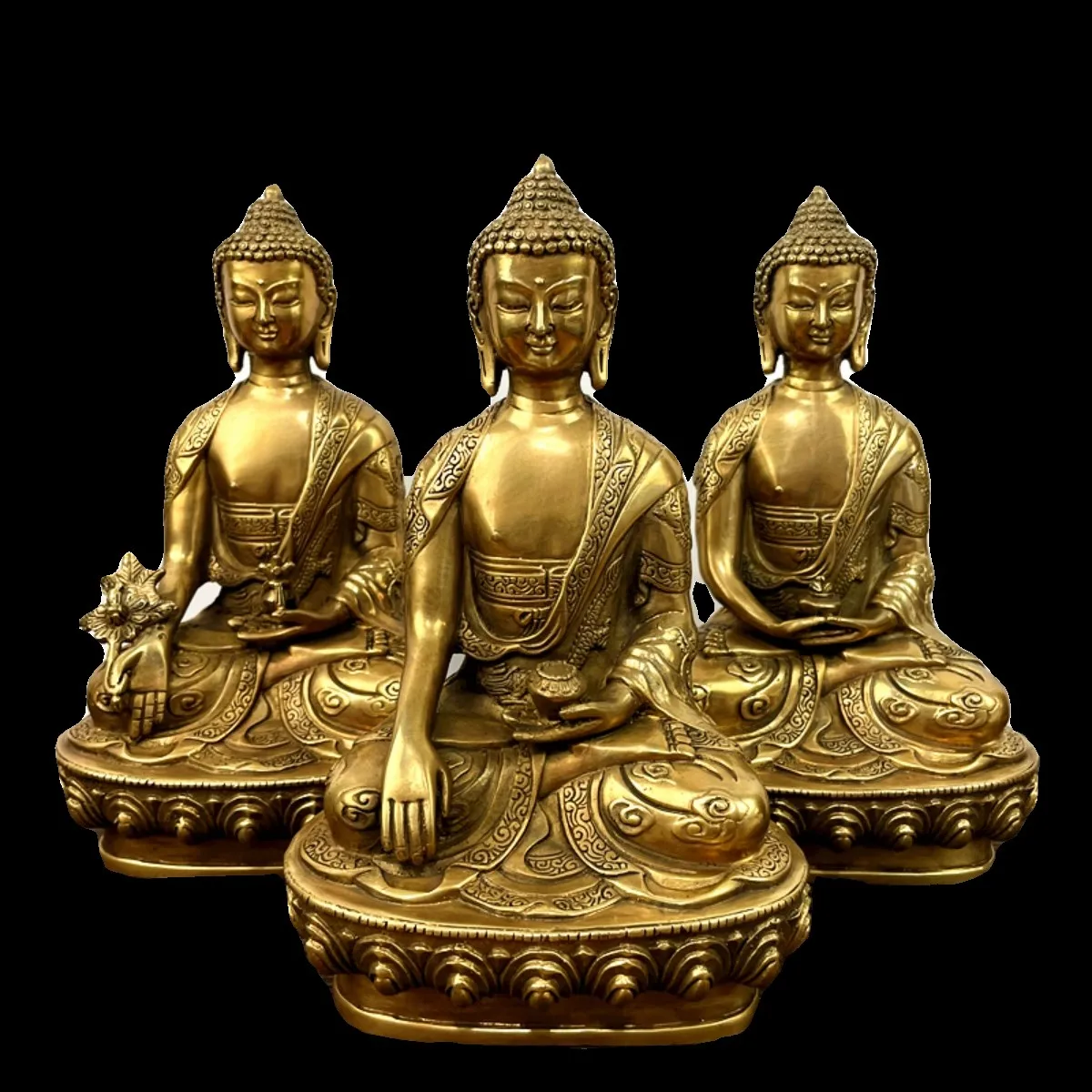 21cm Tibet Tibetan Buddhism Shakyamuni Bronze Buddha Statue