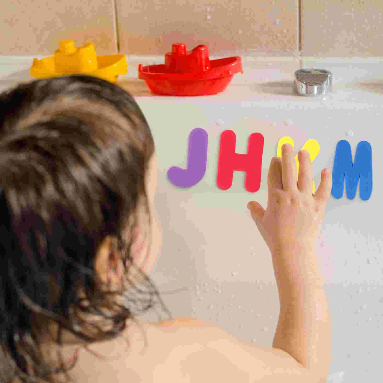 36 pièces autocollants de bain jouets pour bébé pour enfants lettre éducative enfants lettres numéros