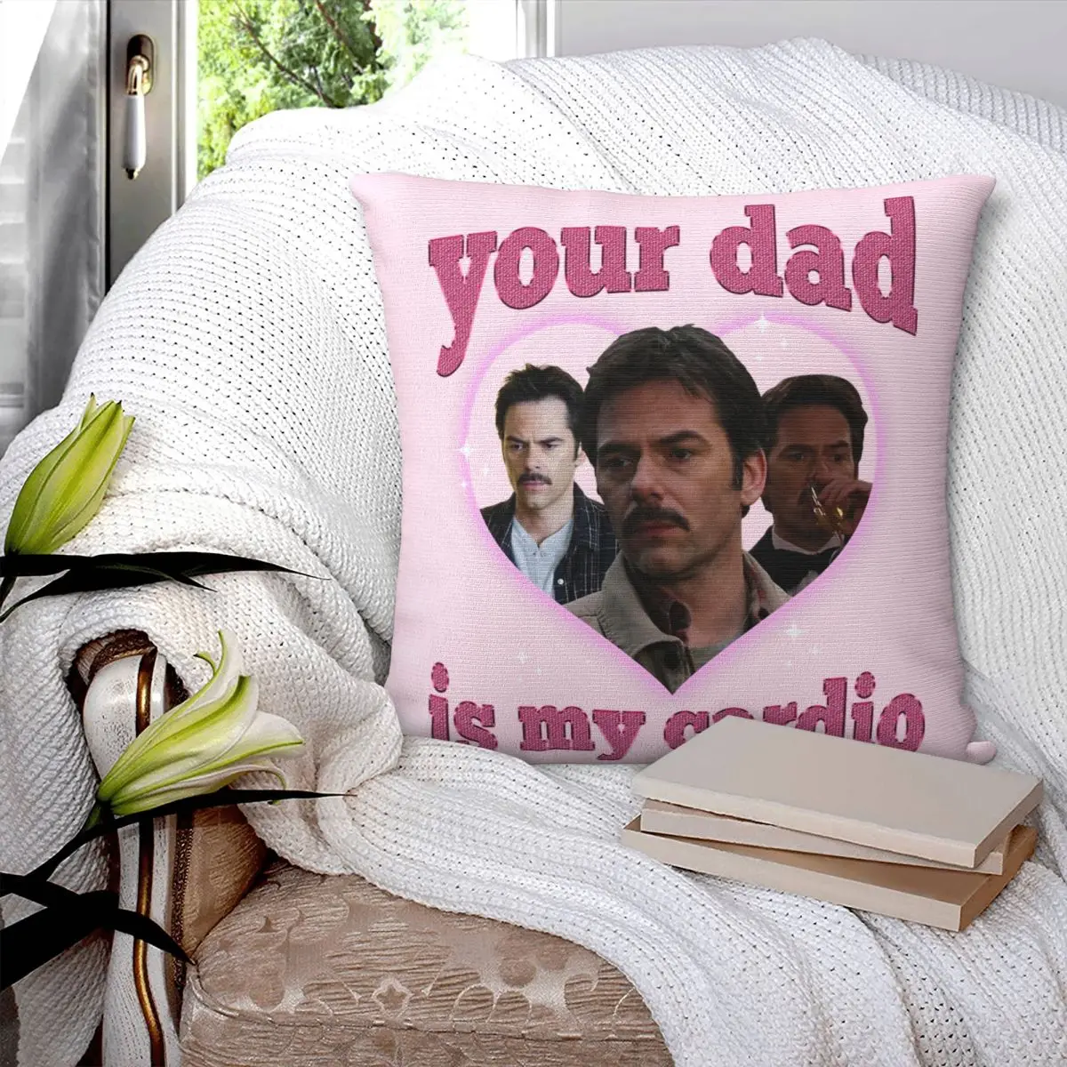 Your Dad Is My Cardio Charlie Swan Twilight Pillowcase Printed Cushion Cover Decorations Throw Pillow Case Cover Home Wholesale