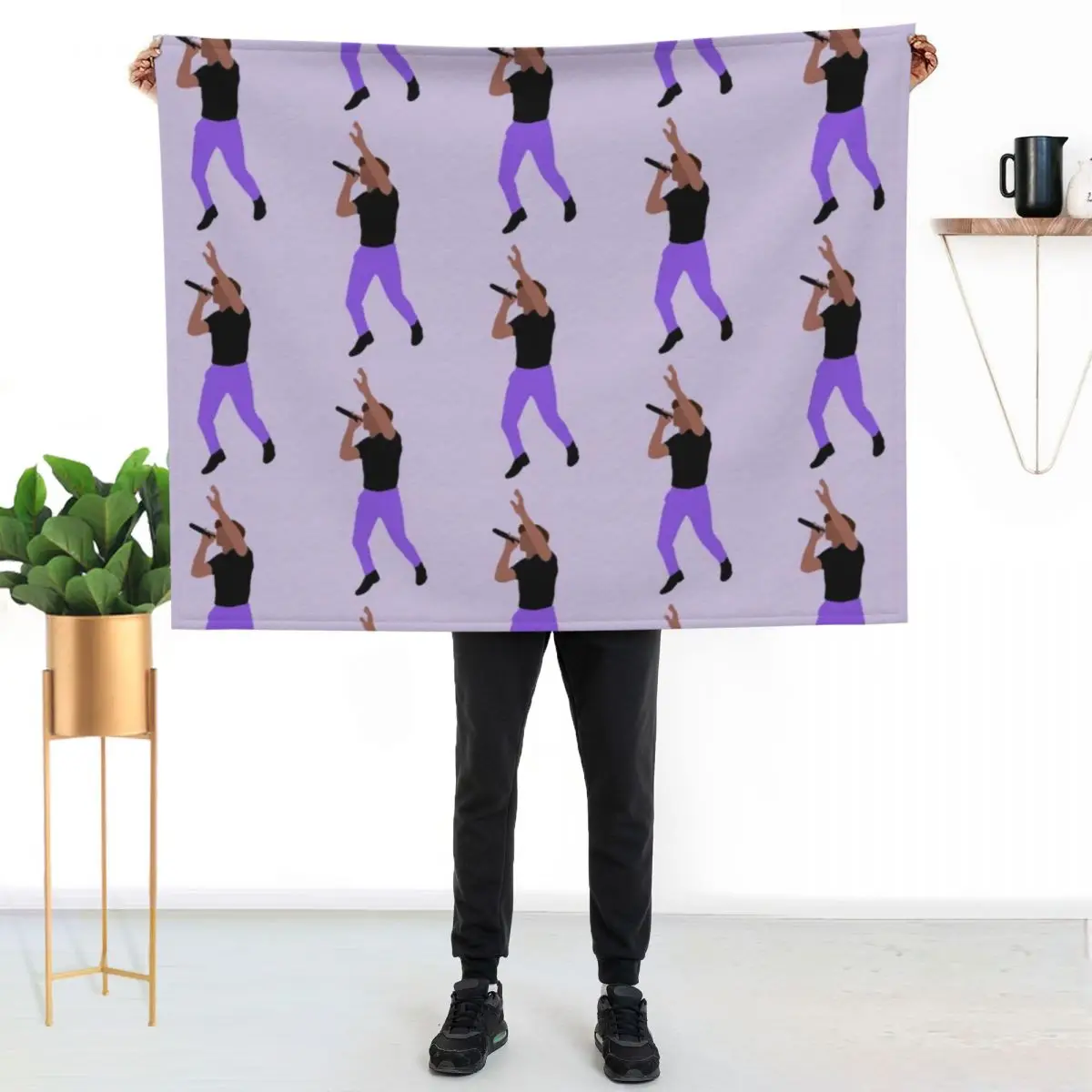niall horan purple pants Throw Blanket christmas gifts Plaid Decorative Beds wednesday Summer Blankets