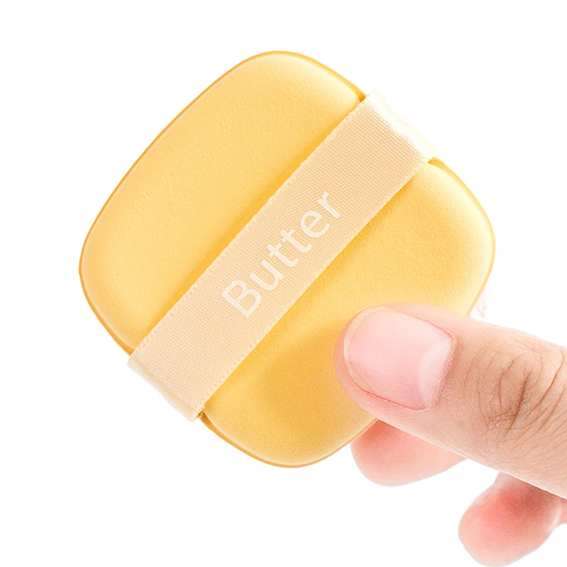 1/6PCS Square Yellow Makeup Puff Set Cosmetics Sponge Powder Puff Liquid Cream Blender Foundation Makeup Tools For Women Gift