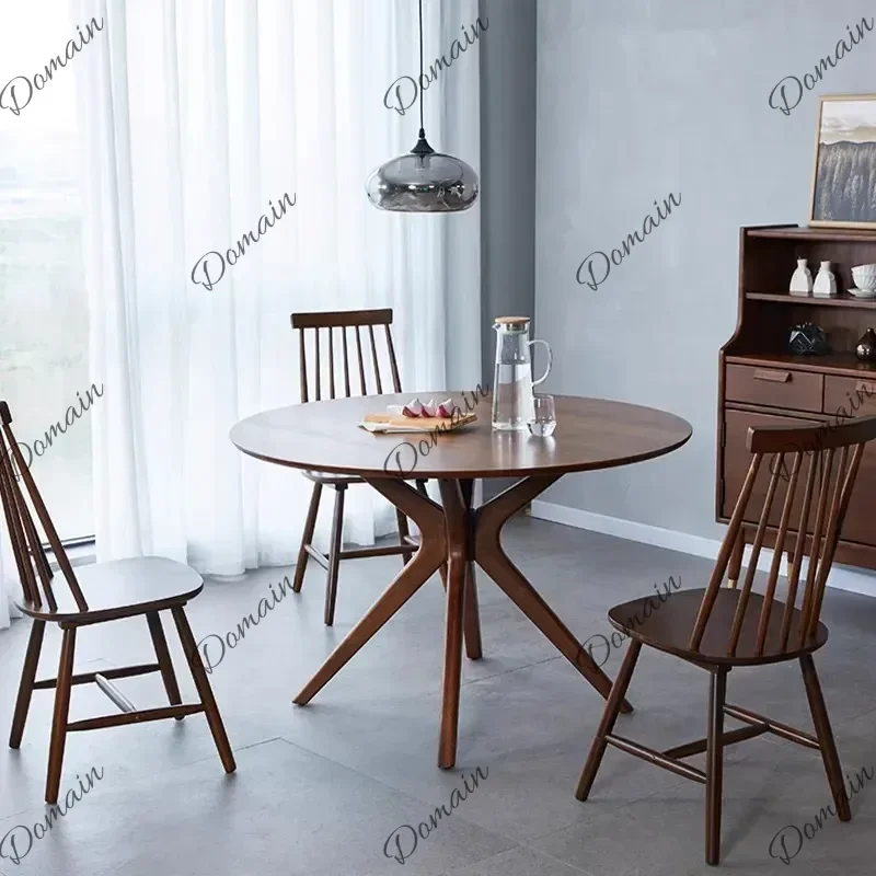 DWE Unique Modern Wood Dining Table Protector Party Wooden Restaurant Dining Table Set Hotel Salon Luxury Tavolo Pranzo Furnitur