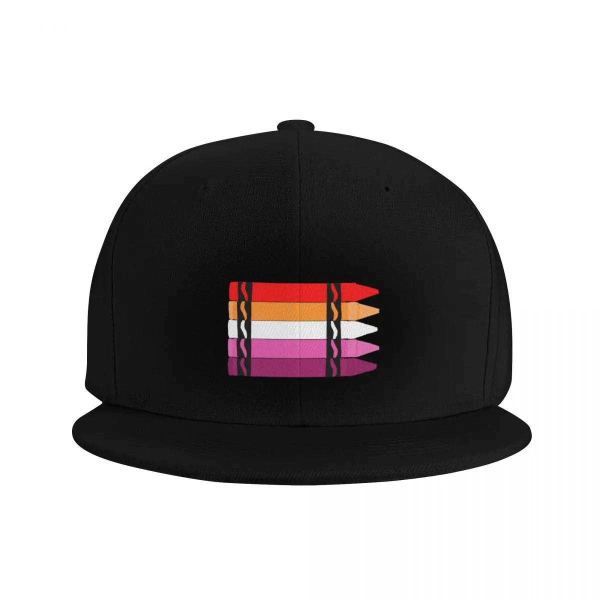 Lesbian pride flag crayons Baseball Cap hard hat tea Hat Sports Cap Man Women's