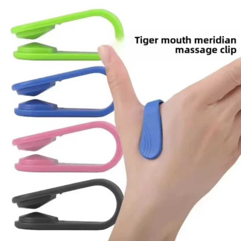 GMY Mini  Finger Joint Tiger Point Massage Clip Portable Hand Meridian Massager Acupressure Clip For Blood Circulation