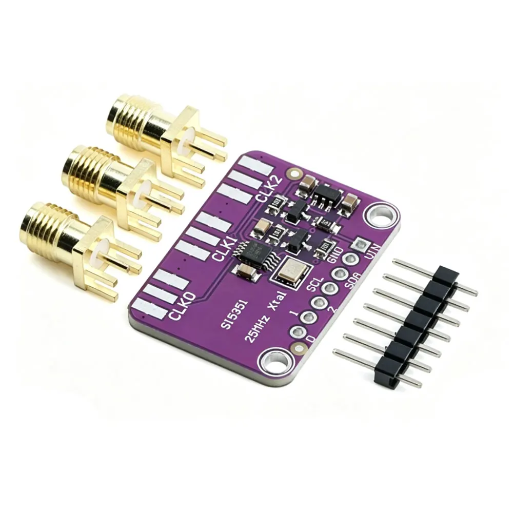 DC 3V-5V CJMCU-5351 Si5351A Si5351 I2C Clock Generator Breakout Board Module Signal Generator Clock 8KHz-160MHz For Arduino