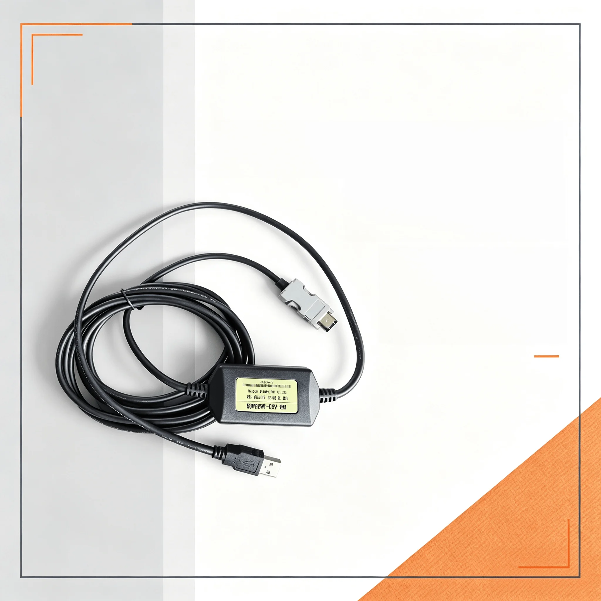 5V Servo Debug Download Cord USB-ASD-CNUS0A08 3M USB to RS232 CN3 for Delta ASDA-A2 B2 AB Servo Drive Programming Setup