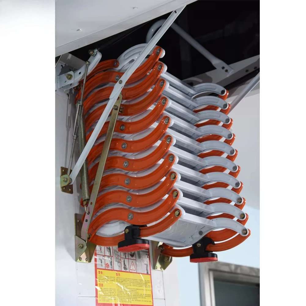 Multi Functional Household Invisible Telescopic Folding Roof Basement Ladder