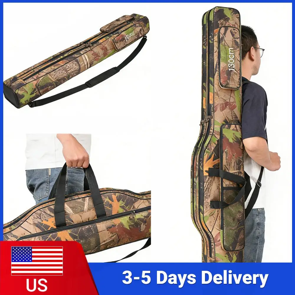 

Водонепроницаемый чехол-сумка из Оксфорда для рыболовных удилищ и катушек, большой вместимости, 130 см, для мужчин, для путешествий, подарок