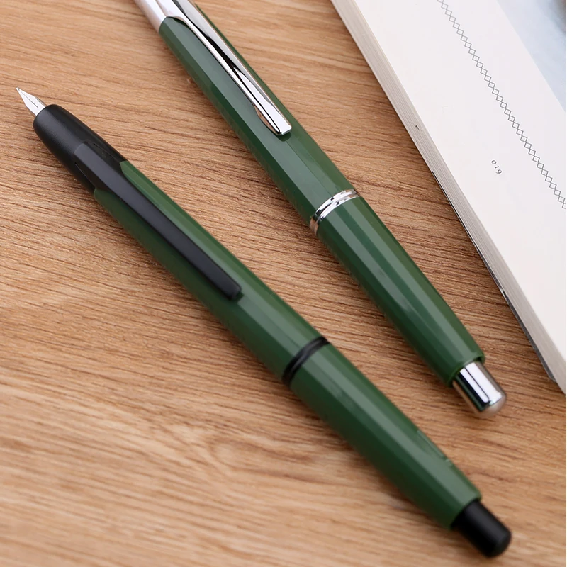 قلم حبر MAJOHN A2 قابل للسحب من الراتنج أخف من A1، EF Nib 0.4 مم مع محول هدية كتابة للمكتب والمدرسة في القلم