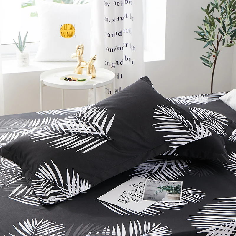 1 piece of bed sheet for bedroom 100%Polyeste Elastic Band Around bedding Fitted Sheet Only (excluding pillowcases)