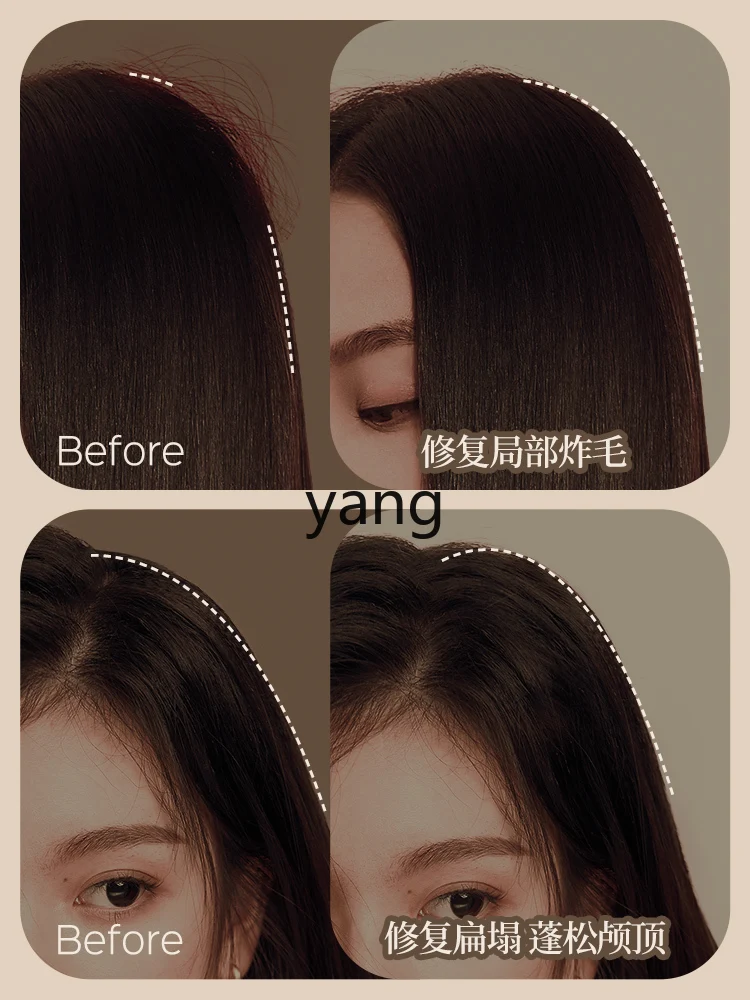 CX 무선 휴대용 전기 헤어 스트레이트너 남성용 푸피 헤어 헤어 루트 아티팩트