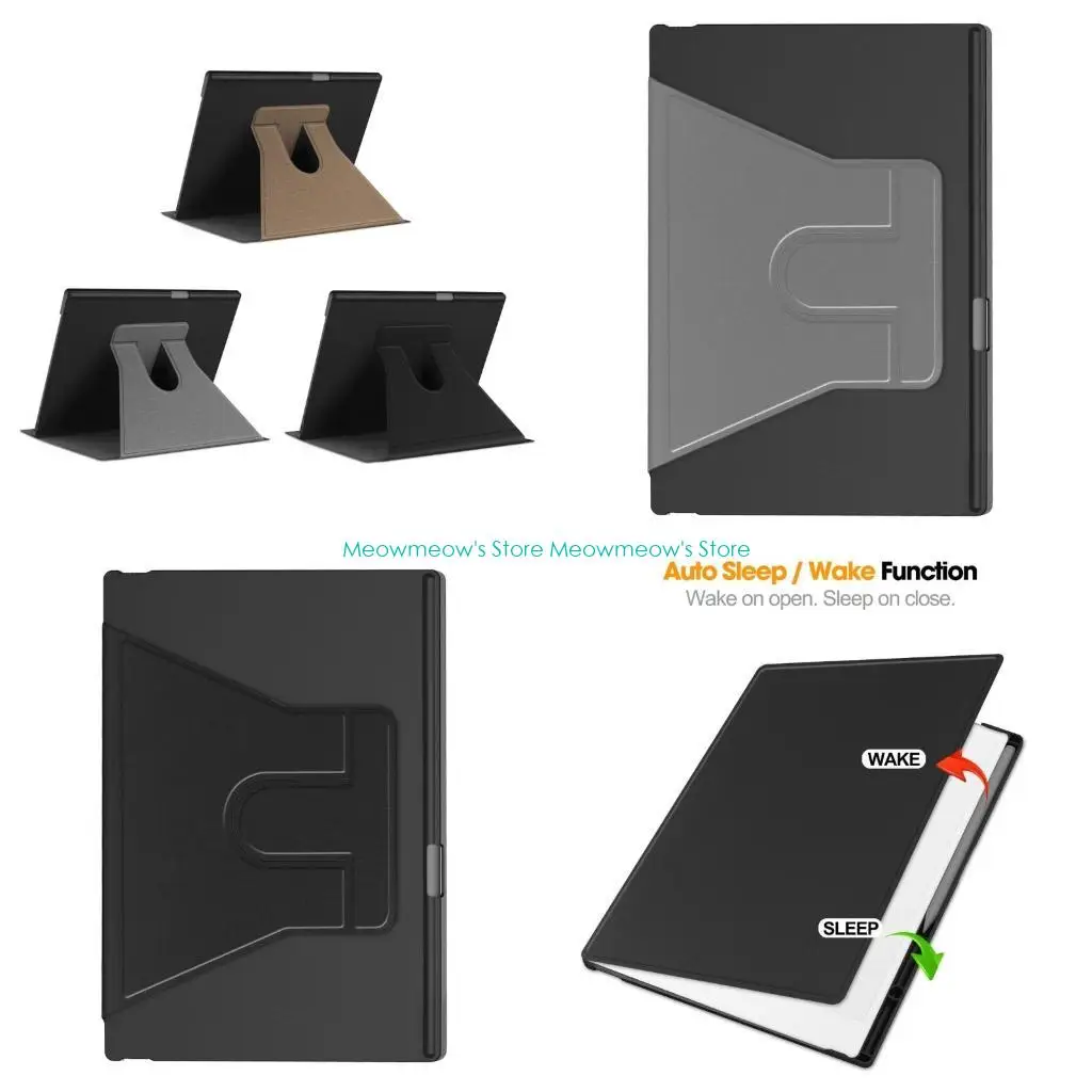 W91A Case with Pen Holder 360 Rotating Stand Book Folios for Remarkable Paper