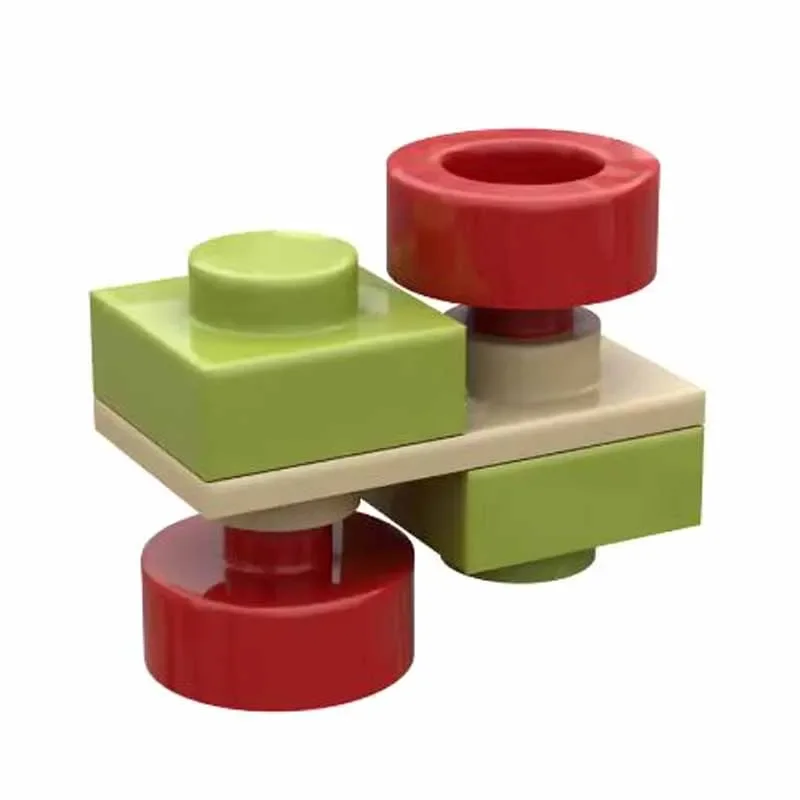 MOC 10PCS Special 3069W 1x2 Thin Double Sides Board Building Blocks Kit Flat Plate Fixing Bricks Particle DIY Toy Children Gifts